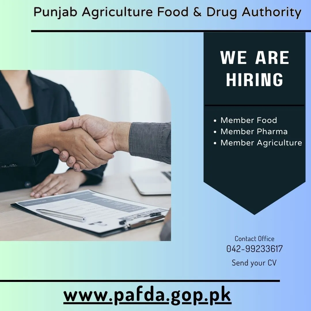 Govt Jobs 2025 at PAFDA in Lahore Apply Now