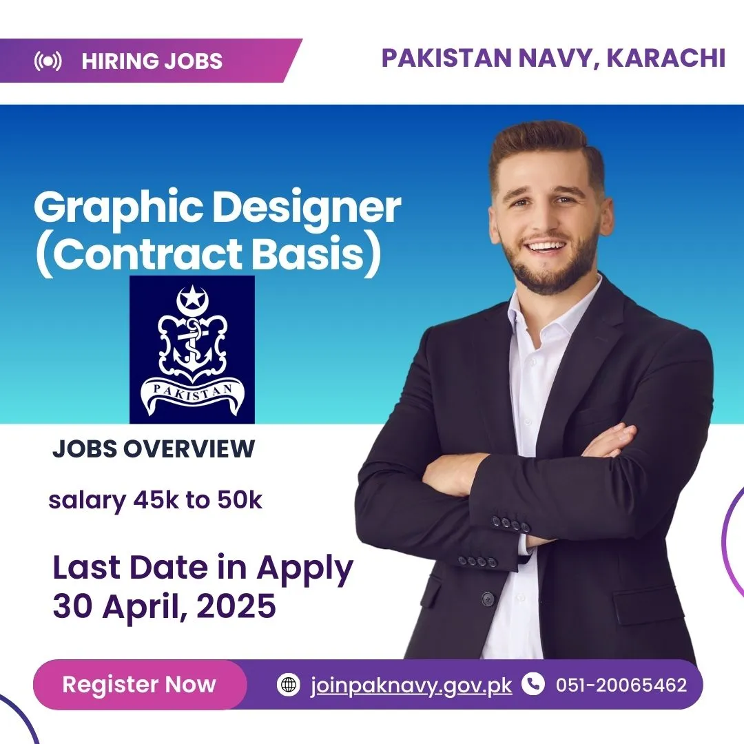 Join Pak Navy Hiring Graphic Designer