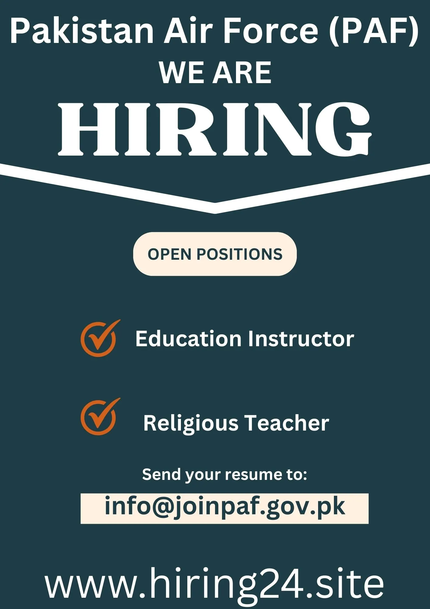 PAF Jobs 2025 at Rawalpindi