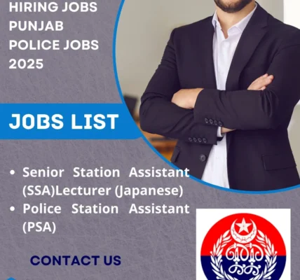 Apply Now for Exciting Punjab Police Jobs 2025 as a Senior Station Assistant (SSA) in Pakistan
